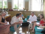 Среща с партньорите от община Перущица по проект “Осигуряване на достъп до професионално образование и обучение за ромски семейства, занимаващи се със селскостопанска дейност” - 20.08.2008 г.