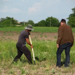 Marking the boundaries of the property of participants from Padarsko - 05/21/2014